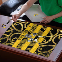 Taranaki Custom Rugby New Zealand Puzzle Aotearoa Maori Pukana Tiki Mascot