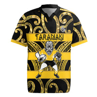 Taranaki Custom Rugby New Zealand Rugby Jersey Aotearoa Maori Pukana Tiki Mascot