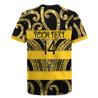 Taranaki Custom Rugby New Zealand Rugby Jersey Aotearoa Maori Pukana Tiki Mascot