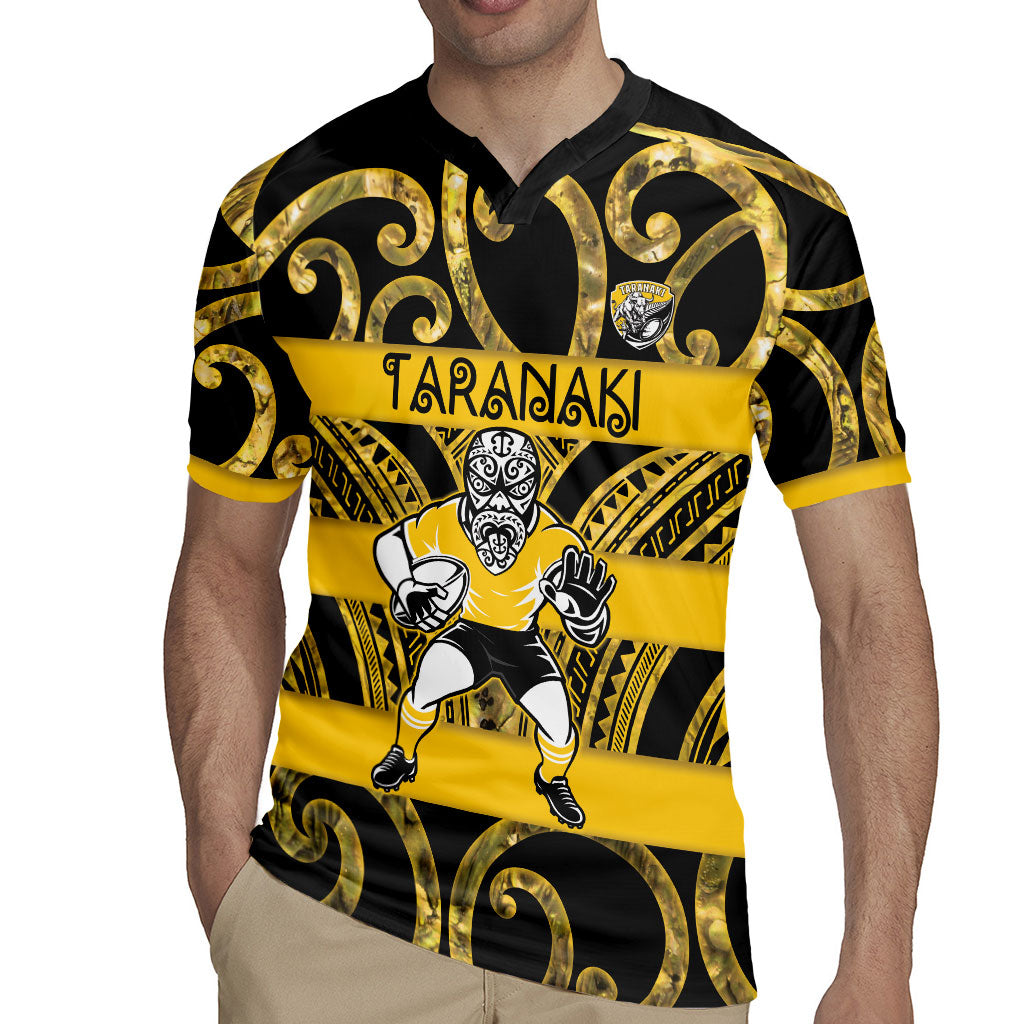Taranaki Custom Rugby New Zealand Rugby Jersey Aotearoa Maori Pukana Tiki Mascot