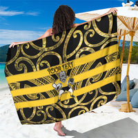 Taranaki Custom Rugby New Zealand Sarong Aotearoa Maori Pukana Tiki Mascot