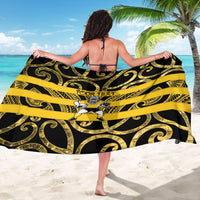 Taranaki Custom Rugby New Zealand Sarong Aotearoa Maori Pukana Tiki Mascot