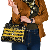 Taranaki Custom Rugby New Zealand Shoulder Handbag Aotearoa Maori Pukana Tiki Mascot