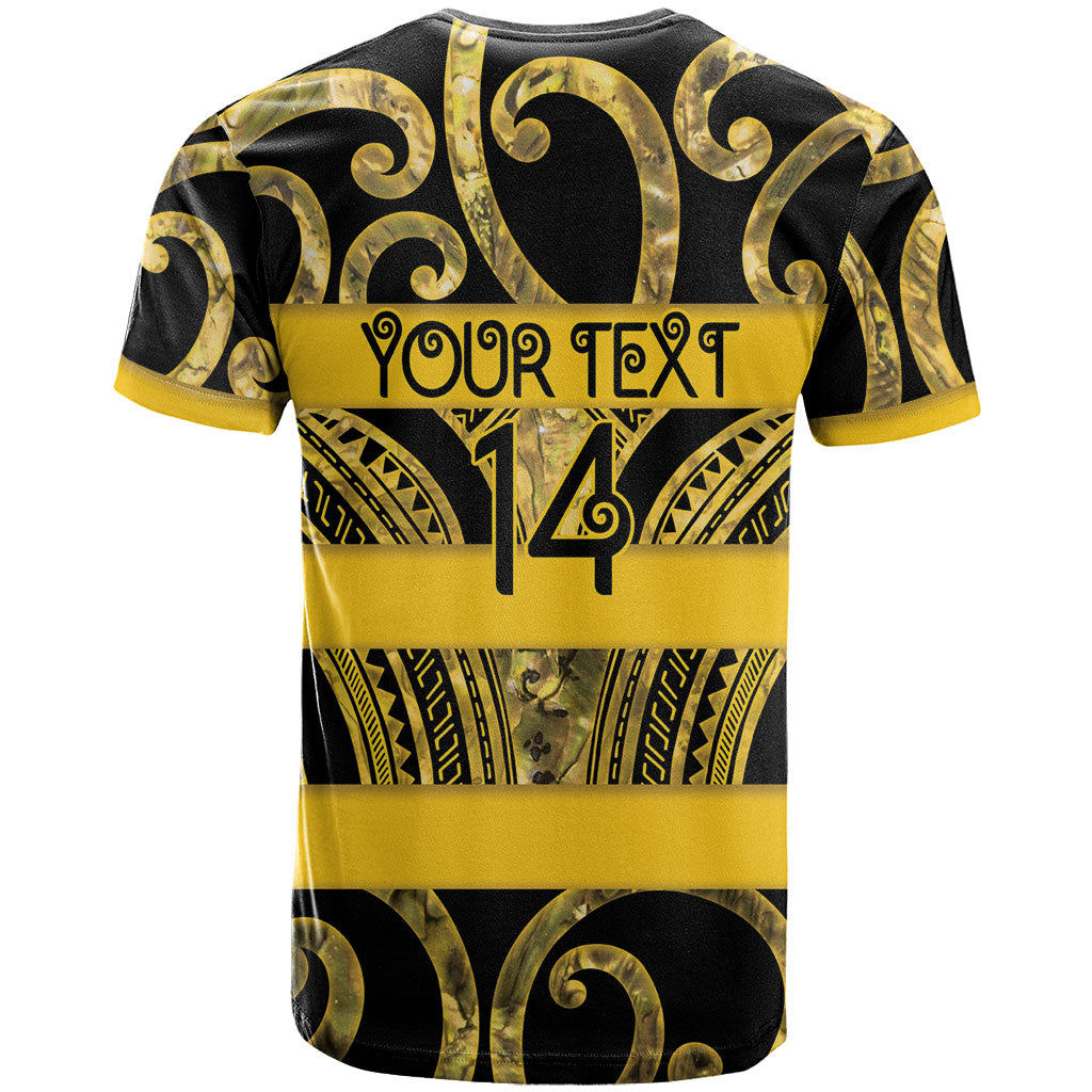 Taranaki Custom Rugby New Zealand T Shirt Aotearoa Maori Pukana Tiki Mascot