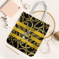 Taranaki Custom Rugby New Zealand Tote Bag Aotearoa Maori Pukana Tiki Mascot