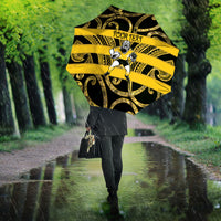 Taranaki Custom Rugby New Zealand Umbrella Aotearoa Maori Pukana Tiki Mascot
