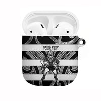 Hawke's Bay Custom Rugby New Zealand AirPods Case Aotearoa Maori Pukana Tiki Mascot