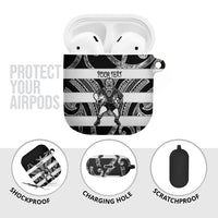 Hawke's Bay Custom Rugby New Zealand AirPods Case Aotearoa Maori Pukana Tiki Mascot