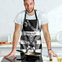 Hawke's Bay Custom Rugby New Zealand Apron Aotearoa Maori Pukana Tiki Mascot