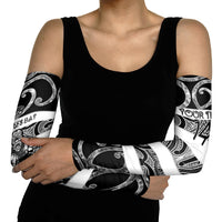 Hawke's Bay Custom Rugby New Zealand Arm Sleeves Aotearoa Maori Pukana Tiki Mascot