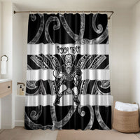 Hawke's Bay Custom Rugby New Zealand Bathroom Set Aotearoa Maori Pukana Tiki Mascot