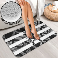 Hawke's Bay Custom Rugby New Zealand Bathroom Set Aotearoa Maori Pukana Tiki Mascot