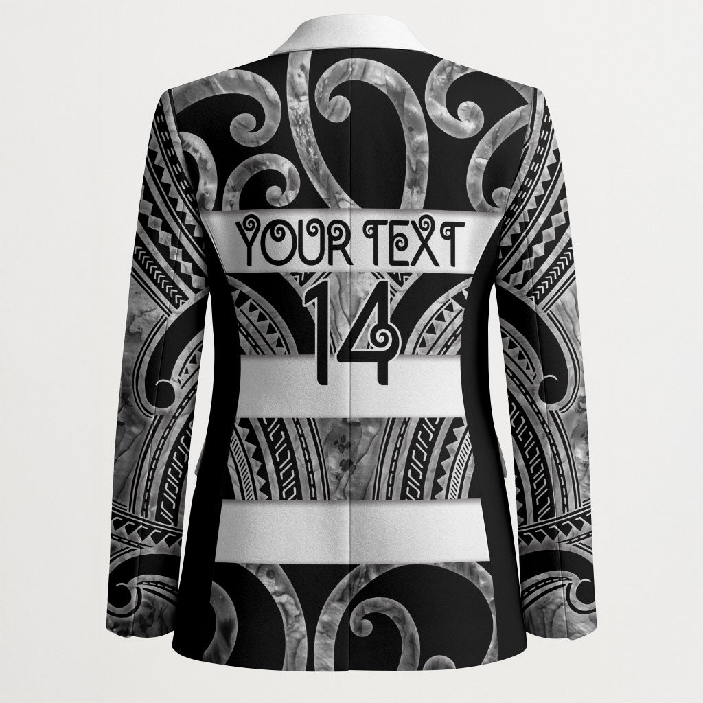 Hawke's Bay Custom Rugby New Zealand Blazer Aotearoa Maori Pukana Tiki Mascot