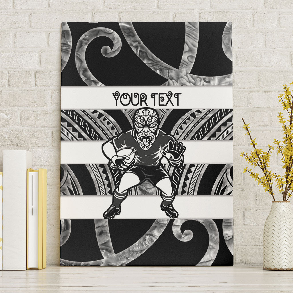 Hawke's Bay Custom Rugby New Zealand Canvas Wall Art Aotearoa Maori Pukana Tiki Mascot