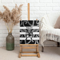 Hawke's Bay Custom Rugby New Zealand Canvas Wall Art Aotearoa Maori Pukana Tiki Mascot