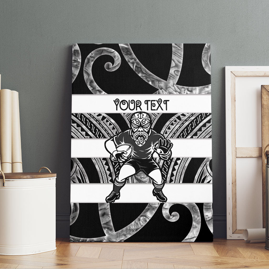 Hawke's Bay Custom Rugby New Zealand Canvas Wall Art Aotearoa Maori Pukana Tiki Mascot