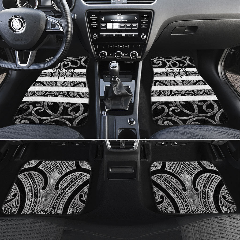 Hawke's Bay Custom Rugby New Zealand Car Mats Aotearoa Maori Pukana Tiki Mascot