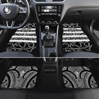 Hawke's Bay Custom Rugby New Zealand Car Mats Aotearoa Maori Pukana Tiki Mascot