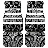 Hawke's Bay Custom Rugby New Zealand Car Mats Aotearoa Maori Pukana Tiki Mascot