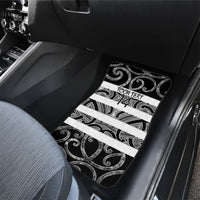 Hawke's Bay Custom Rugby New Zealand Car Mats Aotearoa Maori Pukana Tiki Mascot