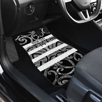 Hawke's Bay Custom Rugby New Zealand Car Mats Aotearoa Maori Pukana Tiki Mascot