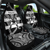 Hawke's Bay Custom Rugby New Zealand Car Seat Cover Aotearoa Maori Pukana Tiki Mascot