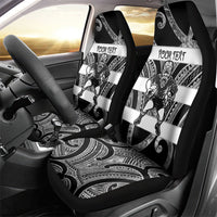 Hawke's Bay Custom Rugby New Zealand Car Seat Cover Aotearoa Maori Pukana Tiki Mascot