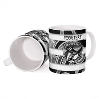 Hawke's Bay Custom Rugby New Zealand Ceramic Mug Aotearoa Maori Pukana Tiki Mascot