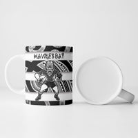 Hawke's Bay Custom Rugby New Zealand Ceramic Mug Aotearoa Maori Pukana Tiki Mascot