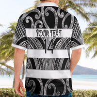 Hawke's Bay Custom Rugby New Zealand Hawaiian Shirt Aotearoa Maori Pukana Tiki Mascot