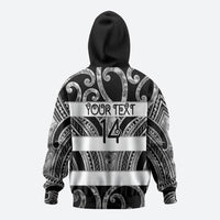 Hawke's Bay Custom Rugby New Zealand Hoodie Aotearoa Maori Pukana Tiki Mascot