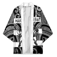 Hawke's Bay Custom Rugby New Zealand Kimono Aotearoa Maori Pukana Tiki Mascot