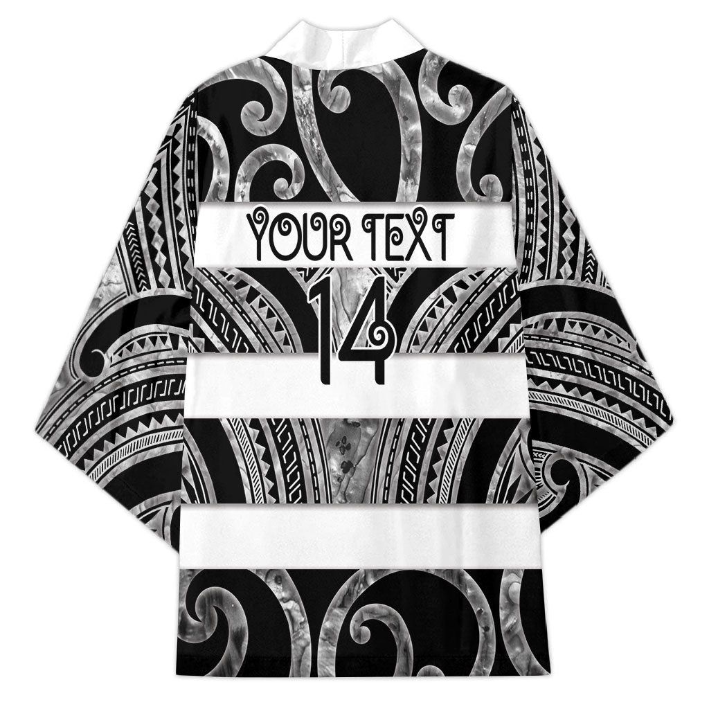 Hawke's Bay Custom Rugby New Zealand Kimono Aotearoa Maori Pukana Tiki Mascot