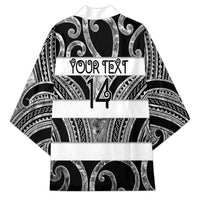 Hawke's Bay Custom Rugby New Zealand Kimono Aotearoa Maori Pukana Tiki Mascot