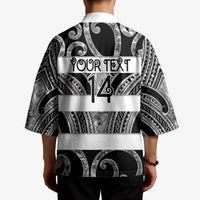 Hawke's Bay Custom Rugby New Zealand Kimono Aotearoa Maori Pukana Tiki Mascot