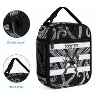 Hawke's Bay Custom Rugby New Zealand Lunch Bag Aotearoa Maori Pukana Tiki Mascot