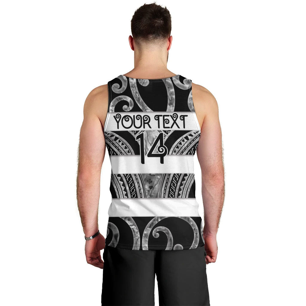Hawke's Bay Custom Rugby New Zealand Men Tank Top Aotearoa Maori Pukana Tiki Mascot