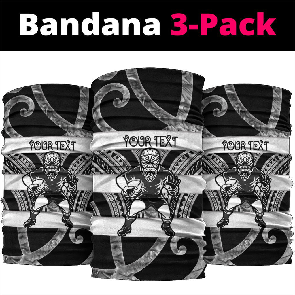 Hawke's Bay Custom Rugby New Zealand Neck Gaiter Aotearoa Maori Pukana Tiki Mascot