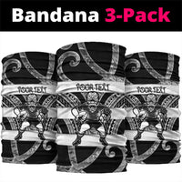 Hawke's Bay Custom Rugby New Zealand Neck Gaiter Aotearoa Maori Pukana Tiki Mascot