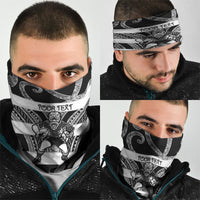 Hawke's Bay Custom Rugby New Zealand Neck Gaiter Aotearoa Maori Pukana Tiki Mascot
