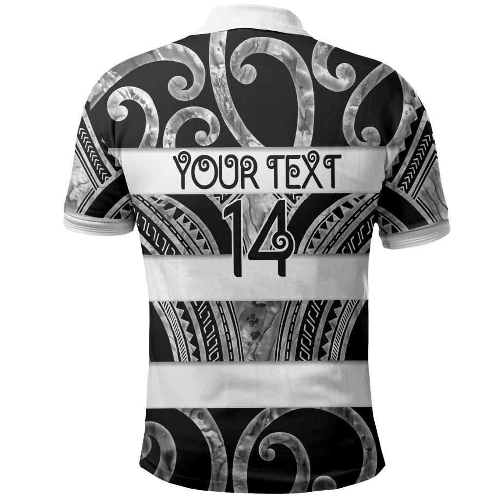Hawke's Bay Custom Rugby New Zealand Polo Shirt Aotearoa Maori Pukana Tiki Mascot