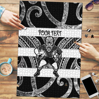 Hawke's Bay Custom Rugby New Zealand Puzzle Aotearoa Maori Pukana Tiki Mascot