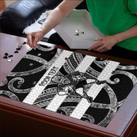 Hawke's Bay Custom Rugby New Zealand Puzzle Aotearoa Maori Pukana Tiki Mascot