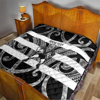 Hawke's Bay Custom Rugby New Zealand Quilt Aotearoa Maori Pukana Tiki Mascot