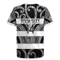 Hawke's Bay Custom Rugby New Zealand Rugby Jersey Aotearoa Maori Pukana Tiki Mascot