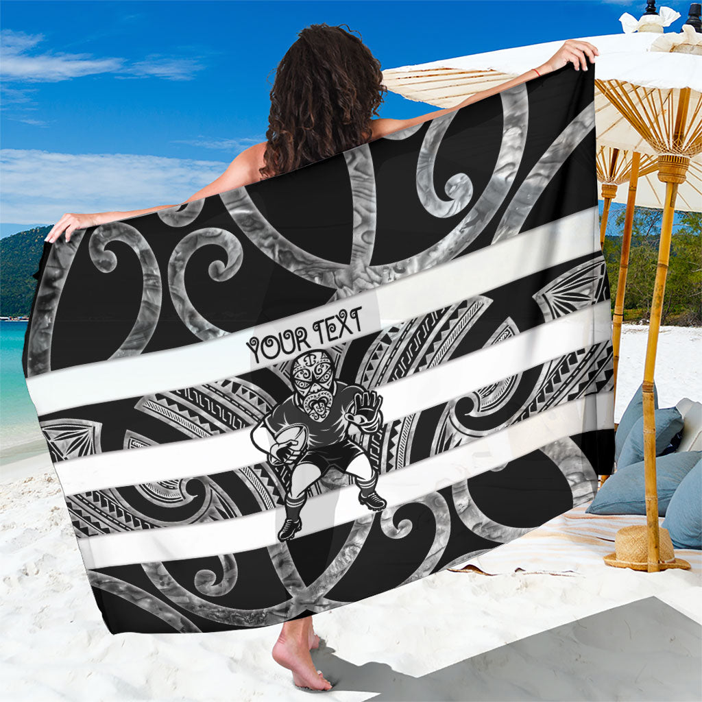 Hawke's Bay Custom Rugby New Zealand Sarong Aotearoa Maori Pukana Tiki Mascot