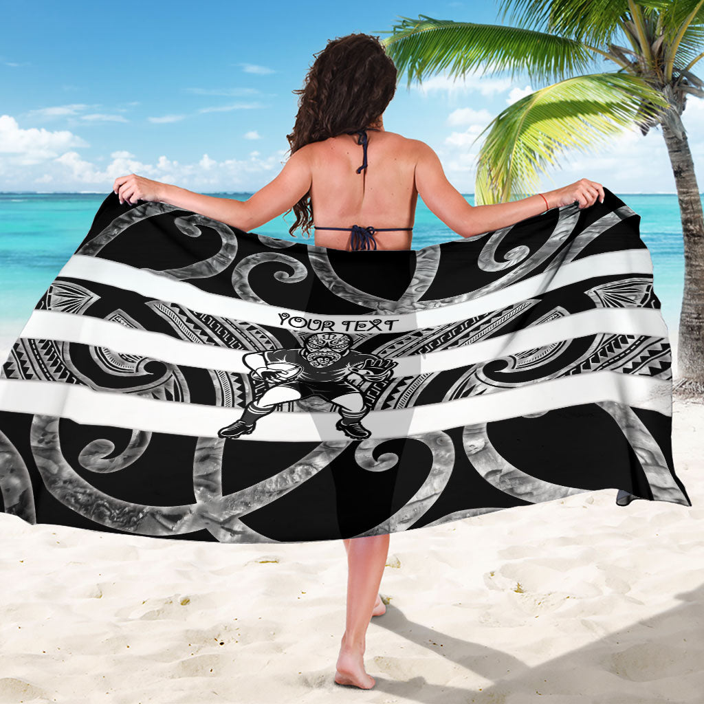 Hawke's Bay Custom Rugby New Zealand Sarong Aotearoa Maori Pukana Tiki Mascot