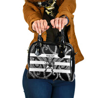 Hawke's Bay Custom Rugby New Zealand Shoulder Handbag Aotearoa Maori Pukana Tiki Mascot