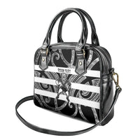 Hawke's Bay Custom Rugby New Zealand Shoulder Handbag Aotearoa Maori Pukana Tiki Mascot