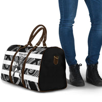 Hawke's Bay Custom Rugby New Zealand Travel Bag Aotearoa Maori Pukana Tiki Mascot